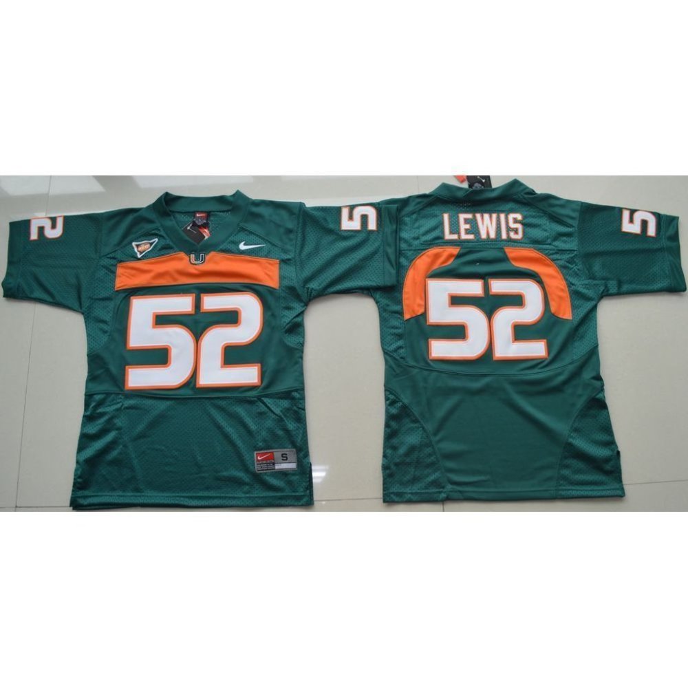 Miami Hurricanes Ray Lewis Green Jersey